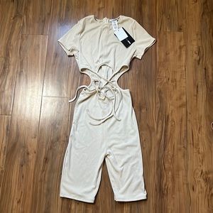 Fashion Nova cut-out romper SM